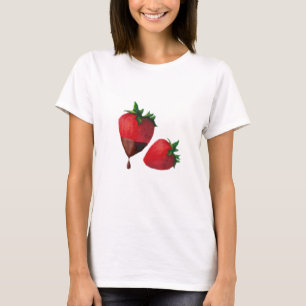 Chocolate Dipping Strawbär T-Shirt