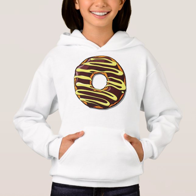 Chocolate Donut, Doughnut, Frosting, Glaze, Icing T Shirt (Framsida)