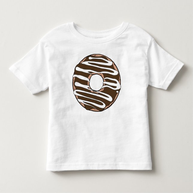 Chocolate Donut, Doughnut, Icing, Frosting, Glaze T Shirt (Framsida)