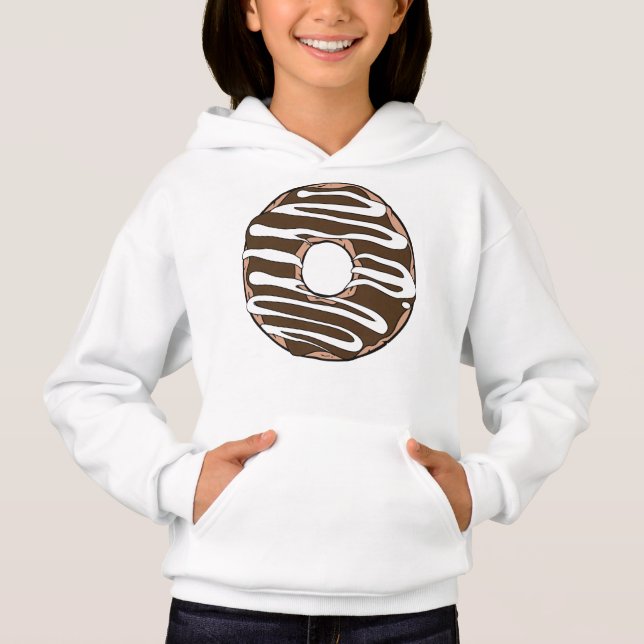 Chocolate Donut, Doughnut, Icing, Frosting, Glaze T Shirt (Framsida)