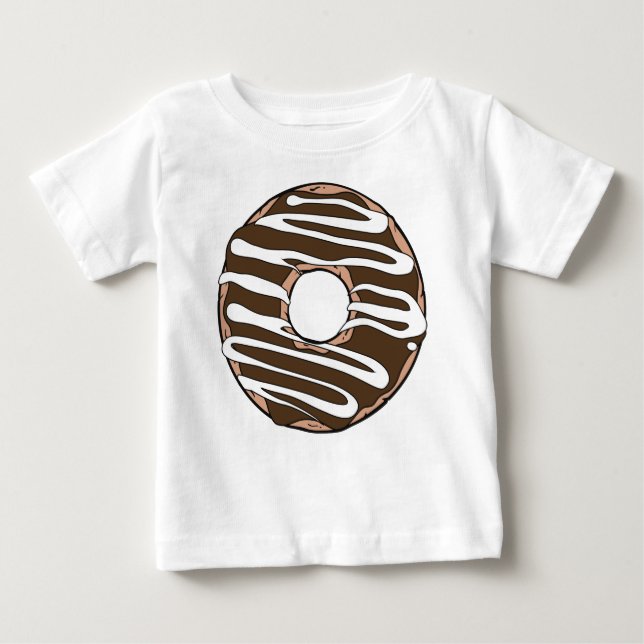 Chocolate Donut, Doughnut, Icing, Frosting, Glaze T Shirt (Framsida)