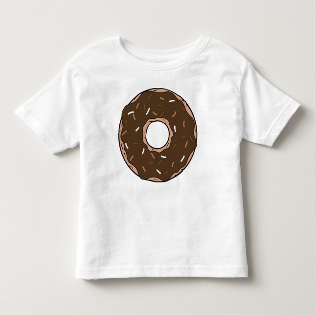Chocolate Donut, Doughnut, Icing, Glaze, Sprinkles T Shirt (Framsida)