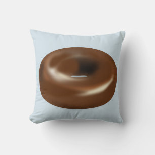 CHOCOLATE DONUT Funny Pillows Kudde