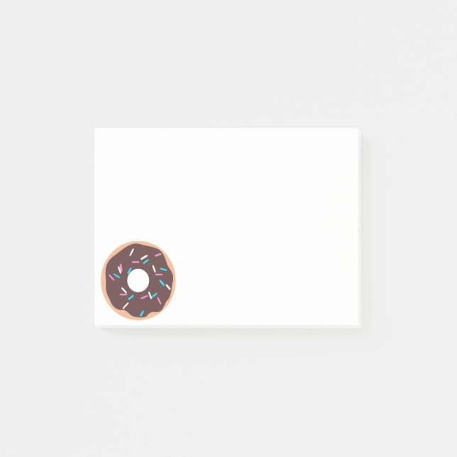 Chocolate Donut med Sprinkles Post-it Block (Framsida)