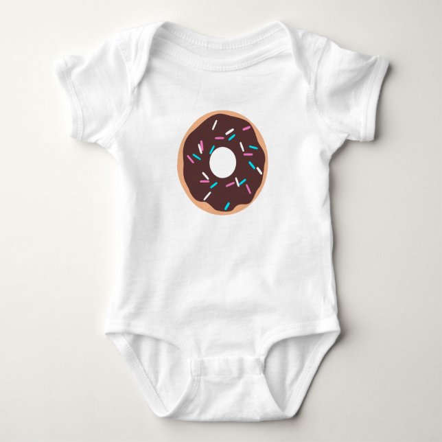 Chocolate Donut med Sprinkles T Shirt (Framsida)