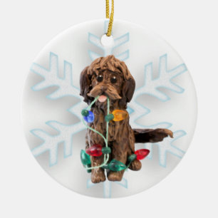 Chocolate Doodle Hund Ornament