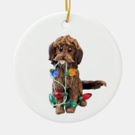 Chocolate Doodle Hund Ornament