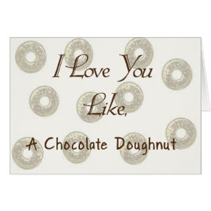 Chocolate Doughnut Hälsningskort