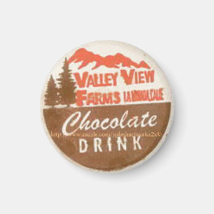 "Chocolate Drink Mjölk Cap-1960s" Magnet