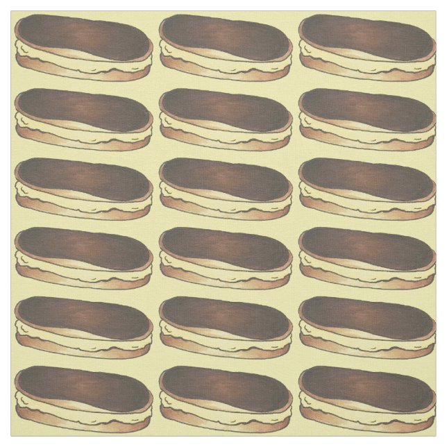 Chocolate Eclair CustDessert Bakery Pastries Tyg (Provkarta)