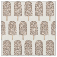 Chocolate Eclair Ice Cream Pop Popsicles Fabric