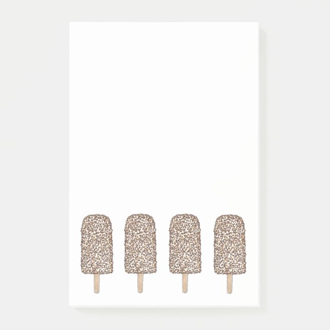 Chocolate Eclair Ice Cream Popsicles Post- It Post-it Block (Framsida)