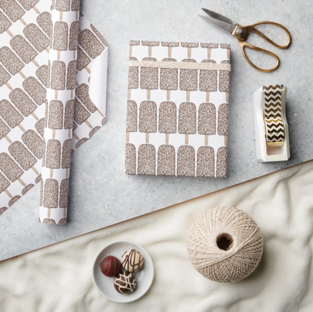 Chocolate Eclair Ice Cream Pub Pops Popsicles Presentpapper (Hantverk)