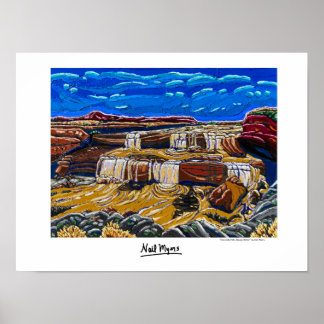 "Chocolate Falls, Navajo Nation" Affisch