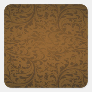 Chocolate Färg Background Fyrkantigt Klistermärke