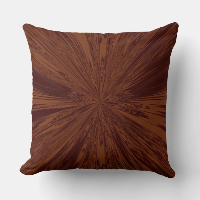 Chocolate Faux Satin Kudde (Framsida)