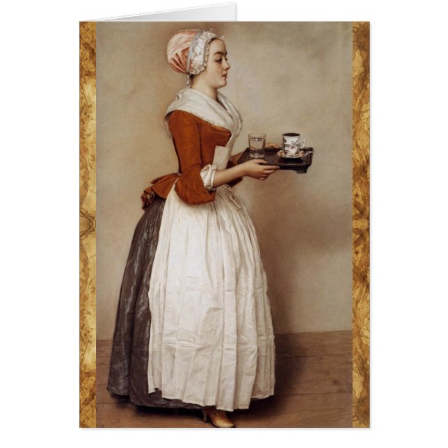 CHOCOLATE FONDUE DINNER PARTY HÄLSNINGSKORT (Framsidan)