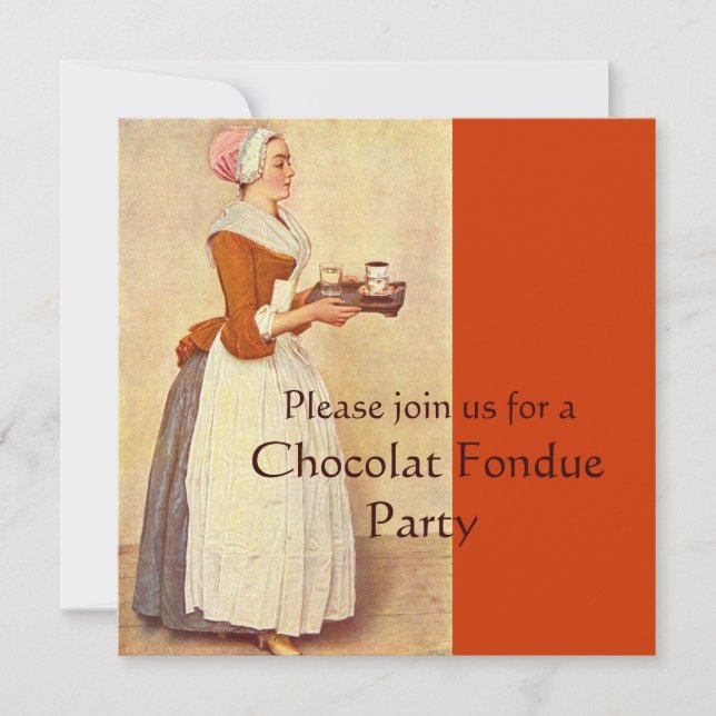 CHOCOLATE FONDUE DINNER PARTY INBJUDNINGAR (Framsida)