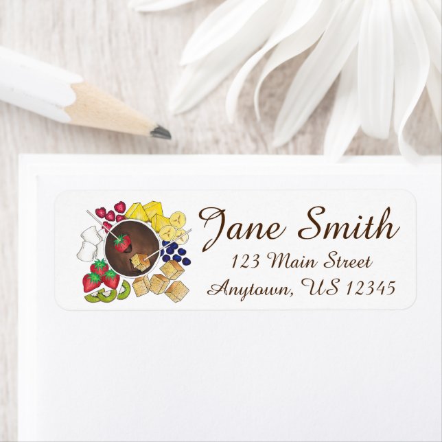 Chocolate Fondue Fruit Marshmallow Chokohol Food Returadress Etikett (Insitu)