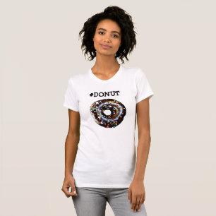 Chocolate Frosted och Sprinkles Donut Shirt T