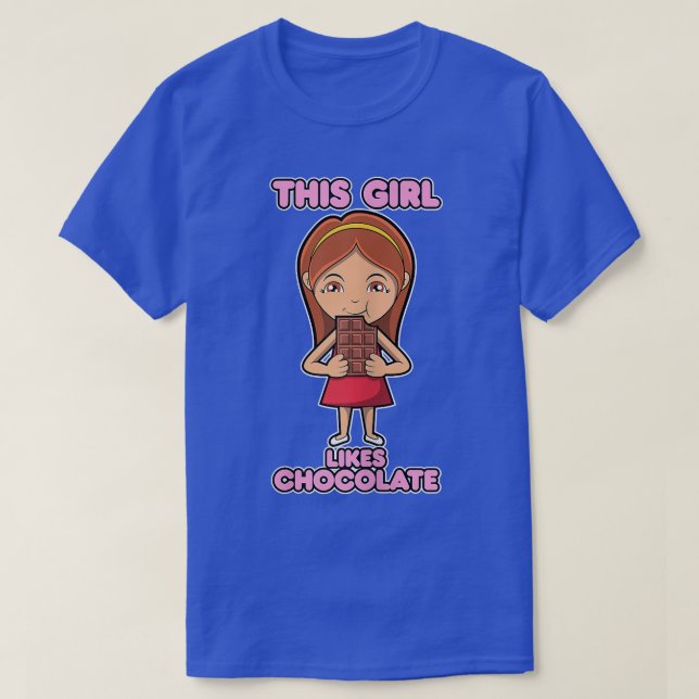 Chocolate-funny Chocolate Chocolatier för flickor T Shirt (Design framsida)