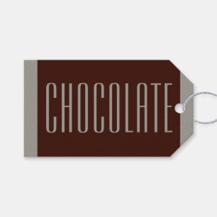 Chocolate Gift-Märkre Presentetikett