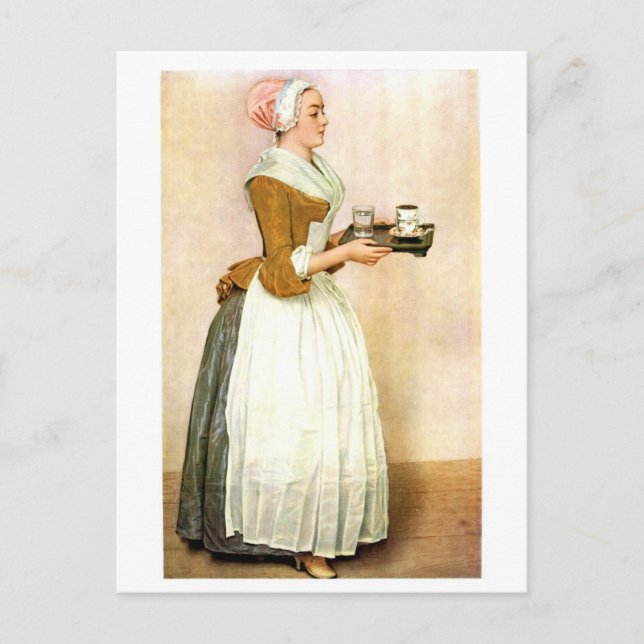 Chocolate Girl, konsmålning av bra Vykort (Framsida)