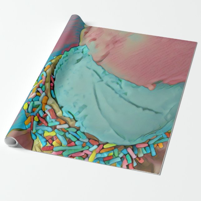Chocolate glass älskare-gåva presentpapper (Utrullad)