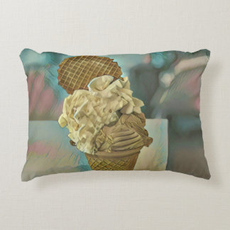 Chocolate glass cone prydnadskudde