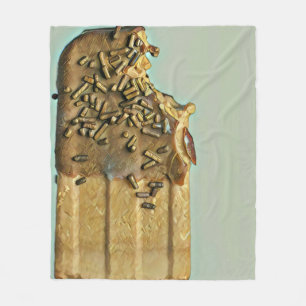 Chocolate glass popsicle fleecefilt