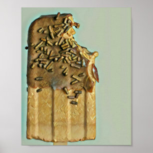 Chocolate glass popsicle poster