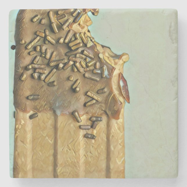 Chocolate glass popsicle stenunderlägg (Framsidan)