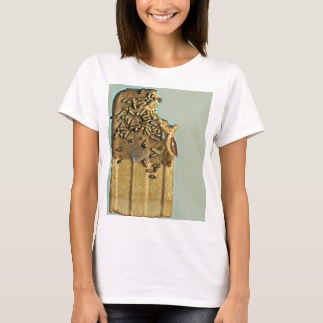 Chocolate glass popsicle t shirt (Framsida)