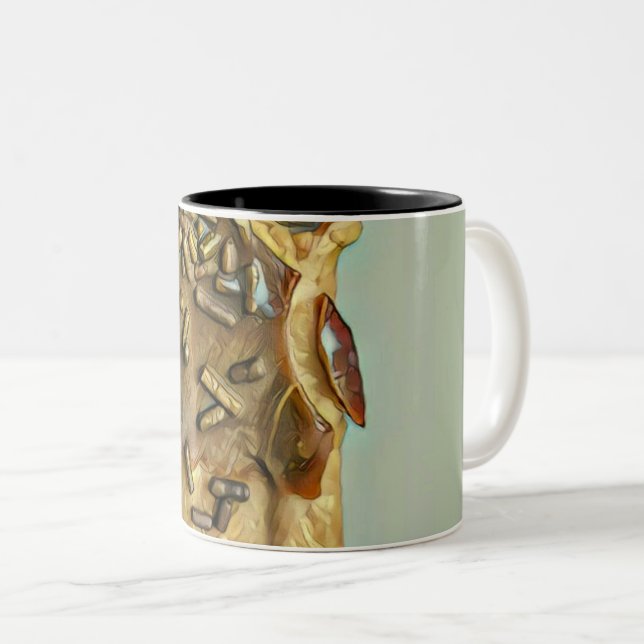 Chocolate glass popsicle Två-Tonad mugg (Framsida höger)