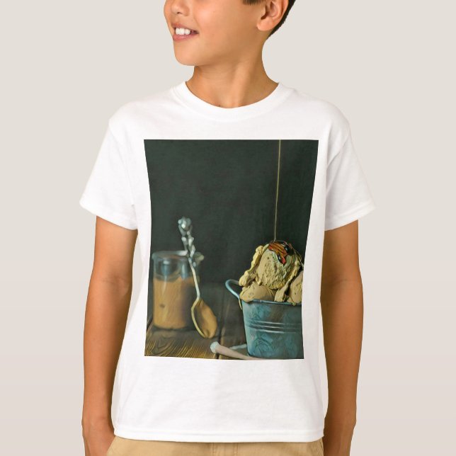 Chocolate glass scoop t shirt (Framsida)