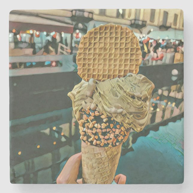 Chocolate glass sprinkles stenunderlägg (Framsidan)