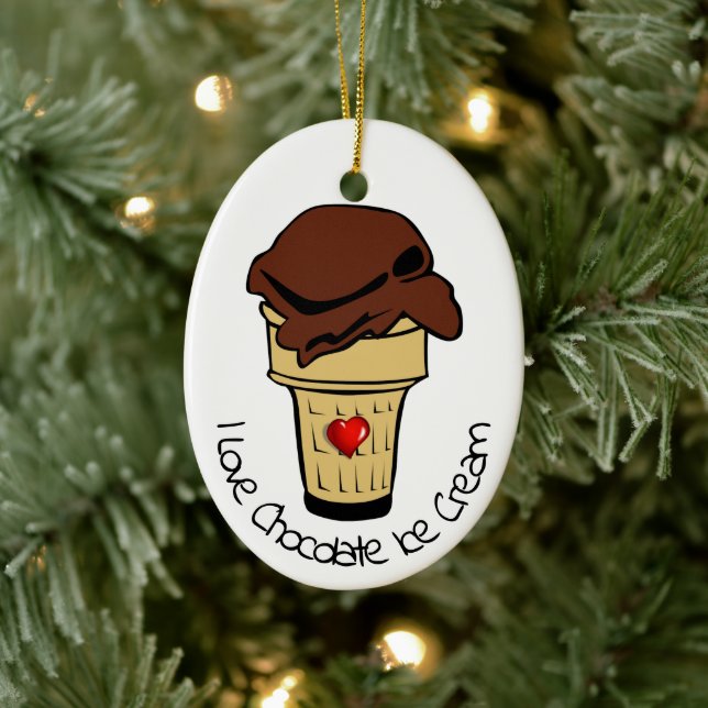 Chocolate Glassdag Julgransprydnad Keramik (Träd)