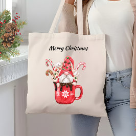 Chocolate Gnome-julen Candy cane i Kopp Tygkasse