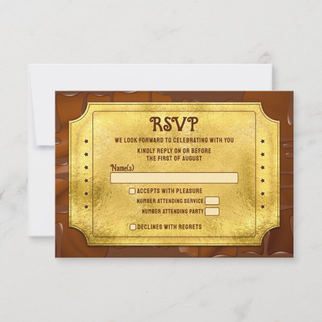 Chocolate Golden Biljett Pub Bat mitzvah OSA (Framsida)