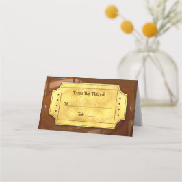 Chocolate Golden Biljett Pub eller Bat mitzvah Placeringskort