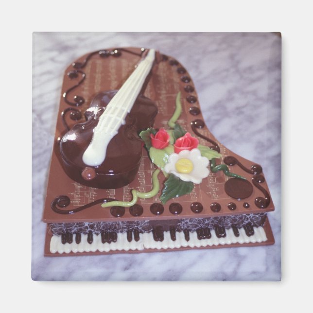 Chocolate grand piano magnet (Framsidan)