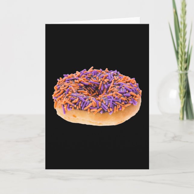 Chocolate Halloween Donut Kort (Framsida)