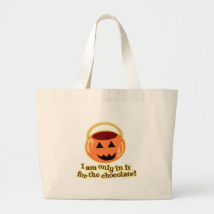 Chocolate Halloween Trick eller TreatDesign Jumbo Tygkasse