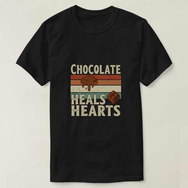 Chocolate Heals Hearts Tee (Design framsida)
