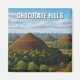 Chocolate Hills Bohol Filippinerna Resa Magnet