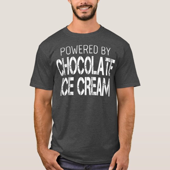 Chocolate Ice Cream Älskare med Chocolate T Shirt (Framsida)