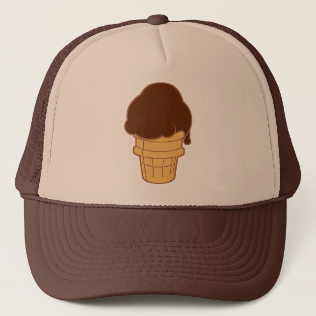Chocolate Ice Cream Cone Keps (Framsida)