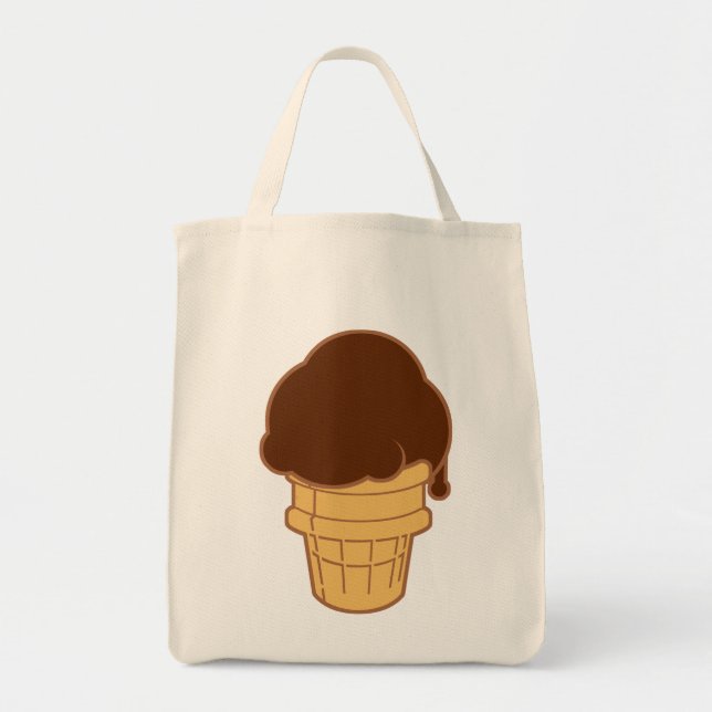 Chocolate Ice Cream Cone Tygkasse (Framsidan)
