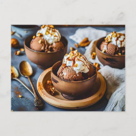 Chocolate Ice Cream i Kopp Helg Vykort