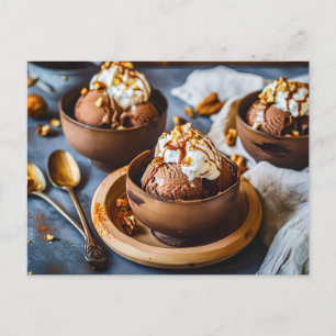 Chocolate Ice Cream i Kopp Helg Vykort